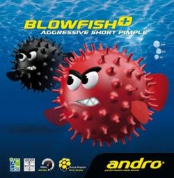 krótkie czopy ANDRO Blowfish plus czerwony